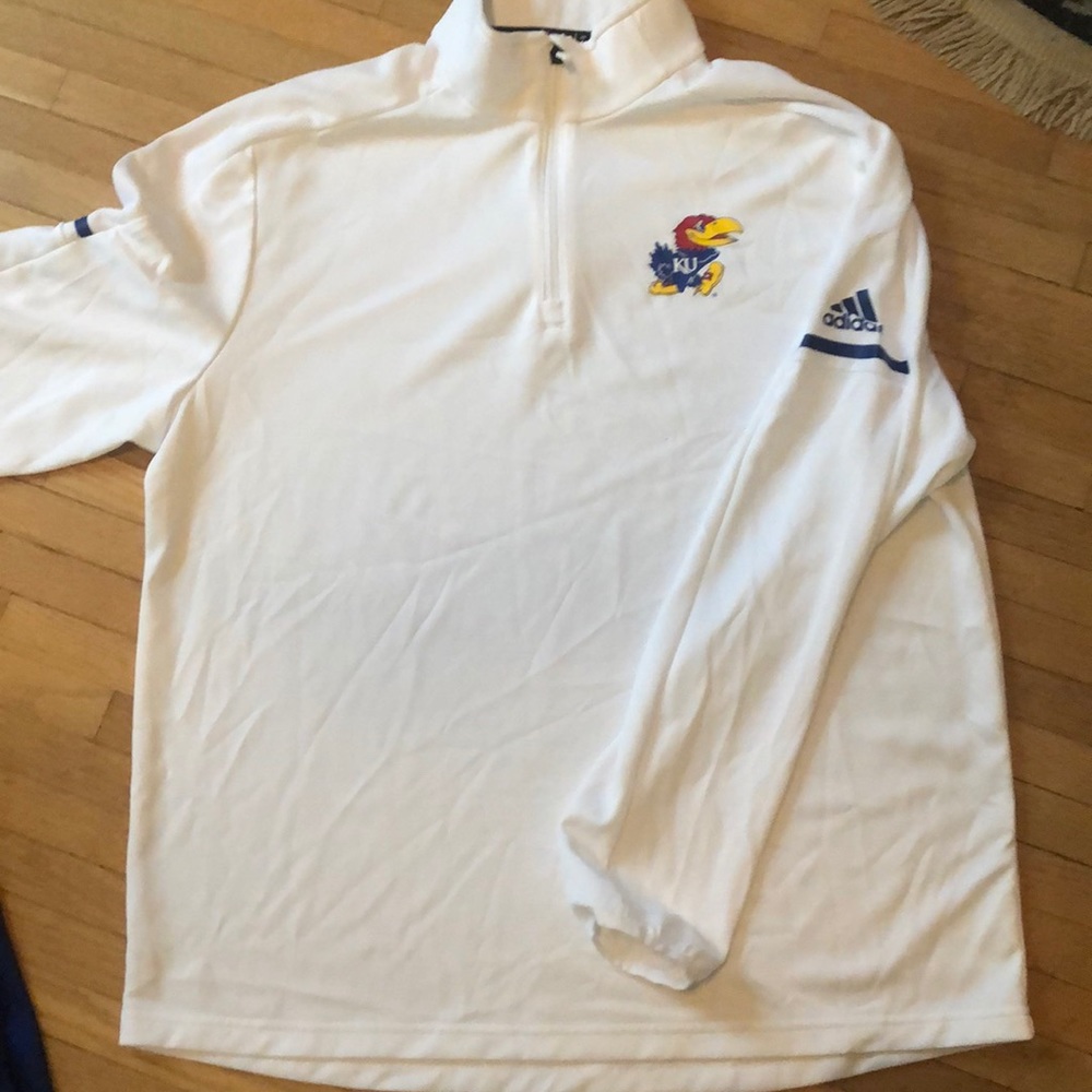Large KU Adidas Pullover